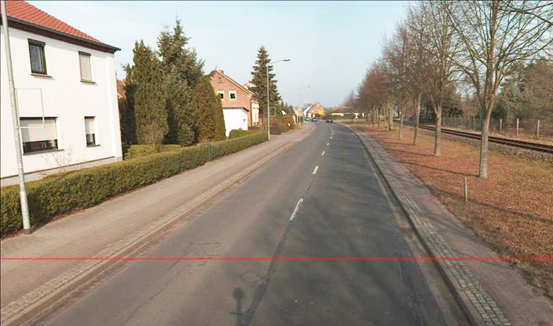 zeigt Abschnitt der Pasewalker Straße