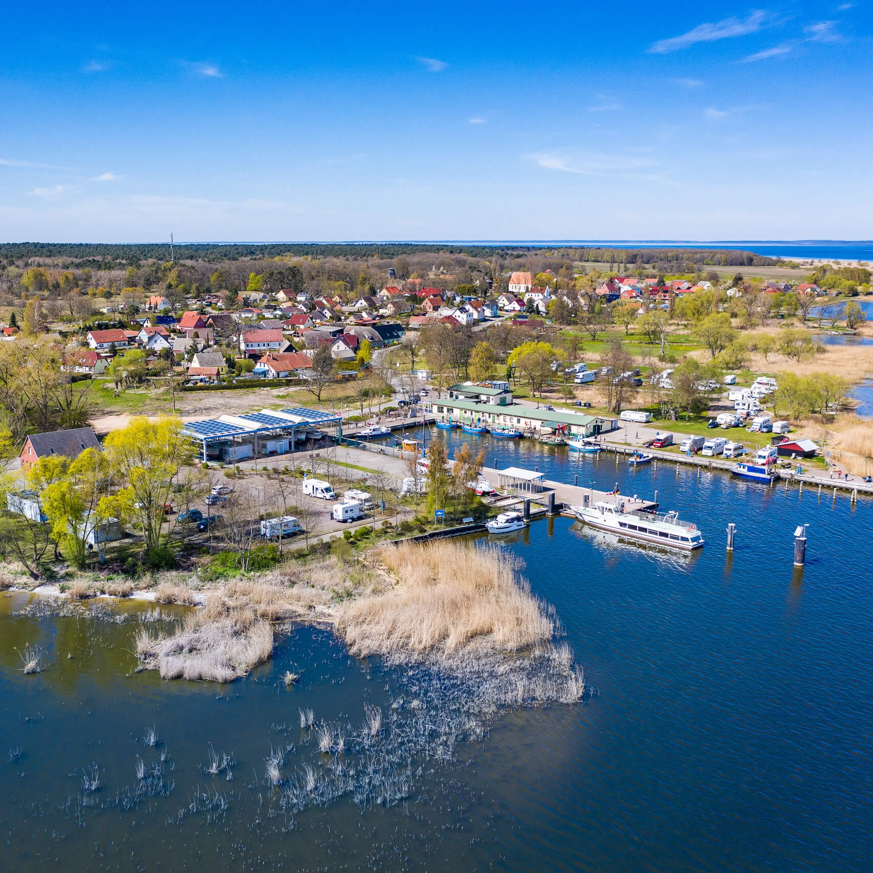 Der Hafen von Altwarp