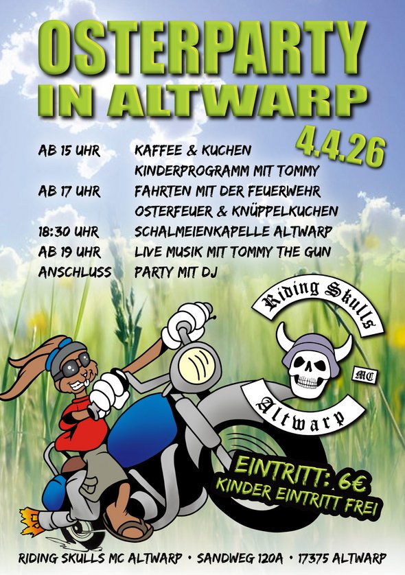 zeigt Plakat mit Veranstaltungsinformationen