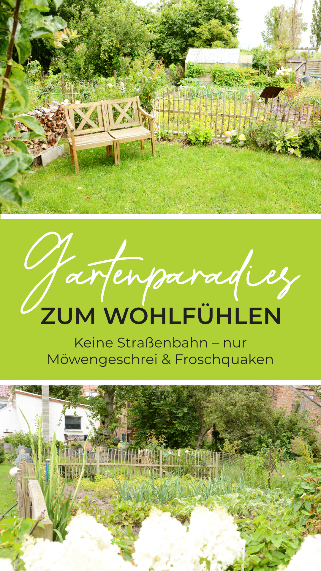 zeigt Details des Gartenbereichs