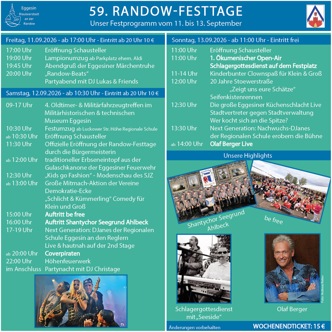 zeigt Programm der Randowfesttage