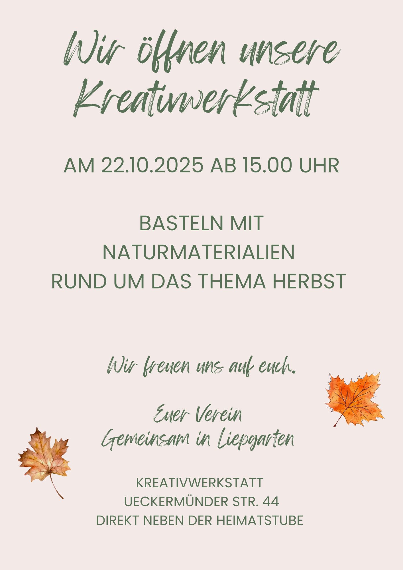 zeigt Veranstaltungsplakat